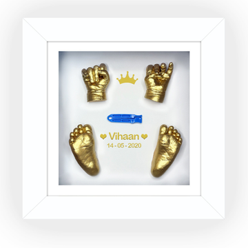 Baby Hand & Feet Casting Kit with Display Frame – 3D Keepsake Memory Kit