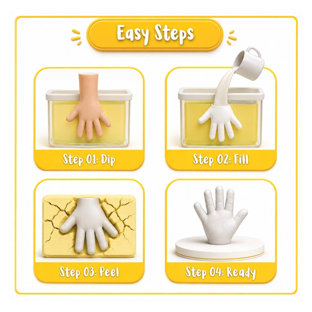 Baby Hand Casting Kit with Display Frame
