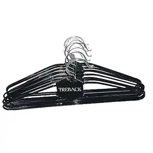 Stainless Steel Hanger with Plastic Coating Black Color