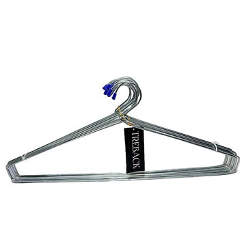 Premium Metal Rust-Resistant Hanger for Organized Closets Saving Non Slip Stainless Steel Metal Hanger for Shirts,Trousers,Jeans,Saree,Coat (Pack of 12)